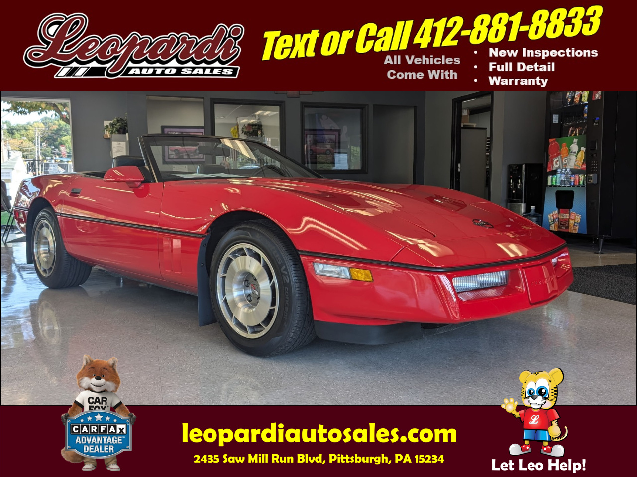 1987 Chevrolet Corvette 2dr Convertible