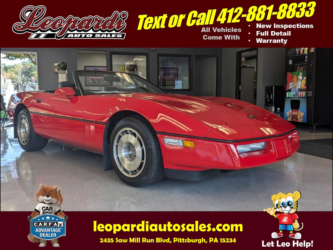 1987 Chevrolet Corvette 2dr Convertible
