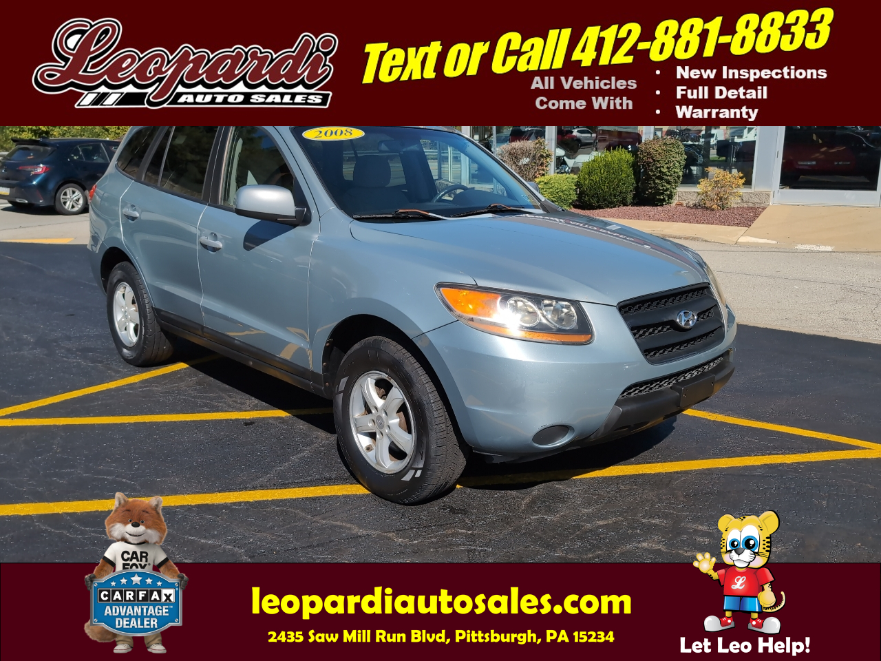 2008 Hyundai Santa Fe AWD 4dr Man GLS
