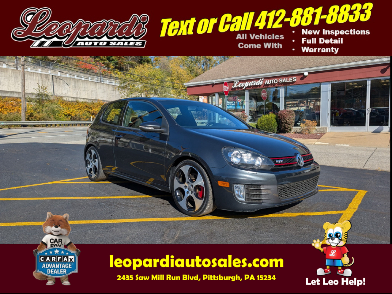2012 Volkswagen GTI 2dr HB DSG w/Sunroof & Navi PZEV