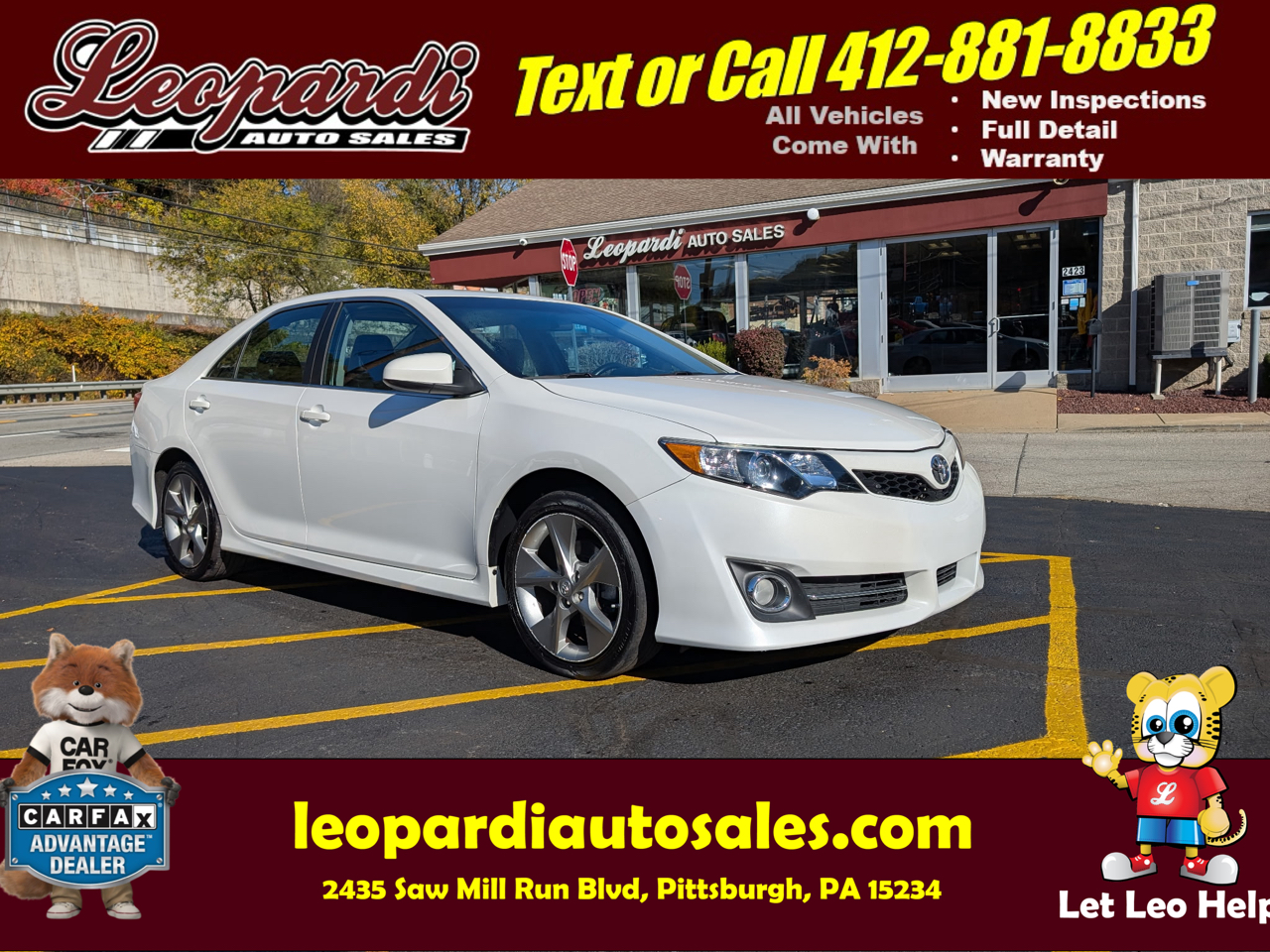 2012 Toyota Camry 4dr Sdn I4 Auto SE Sport Limited Edition (Natl)