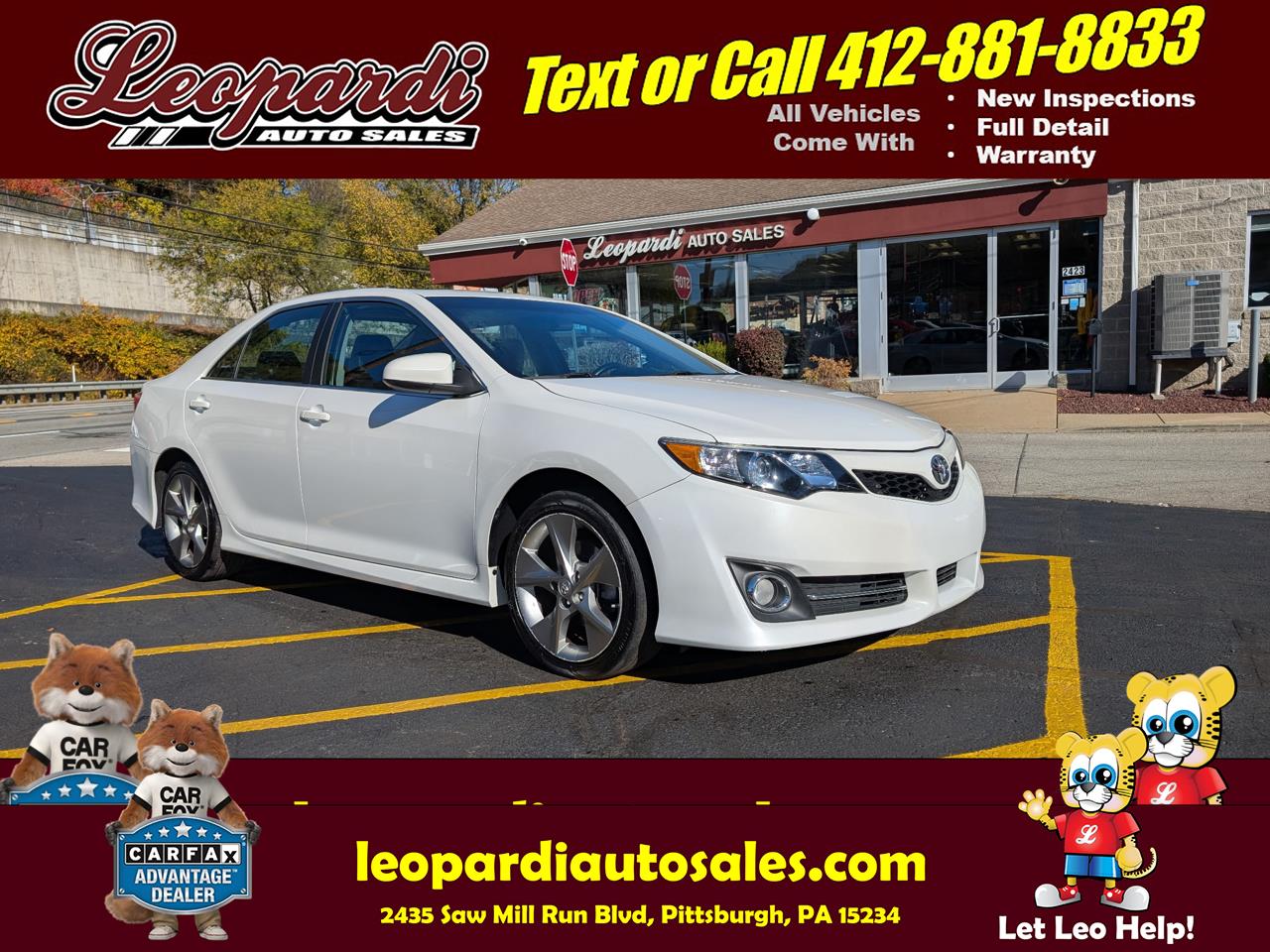 2012 Toyota Camry 4dr Sdn I4 Auto SE Sport Limited Edition (Natl)