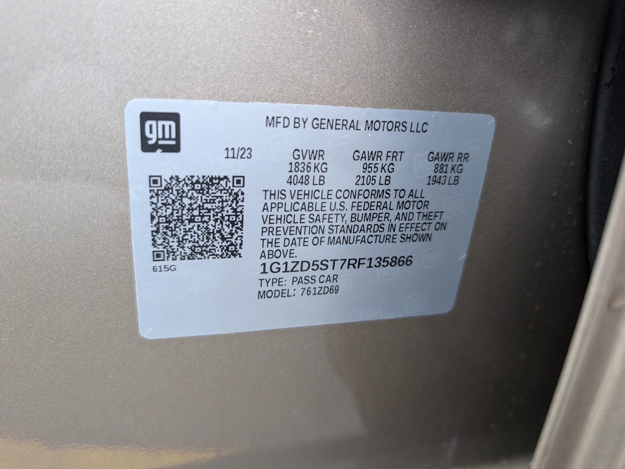 Chevrolet Malibu 4dr Sdn 1LT 2024