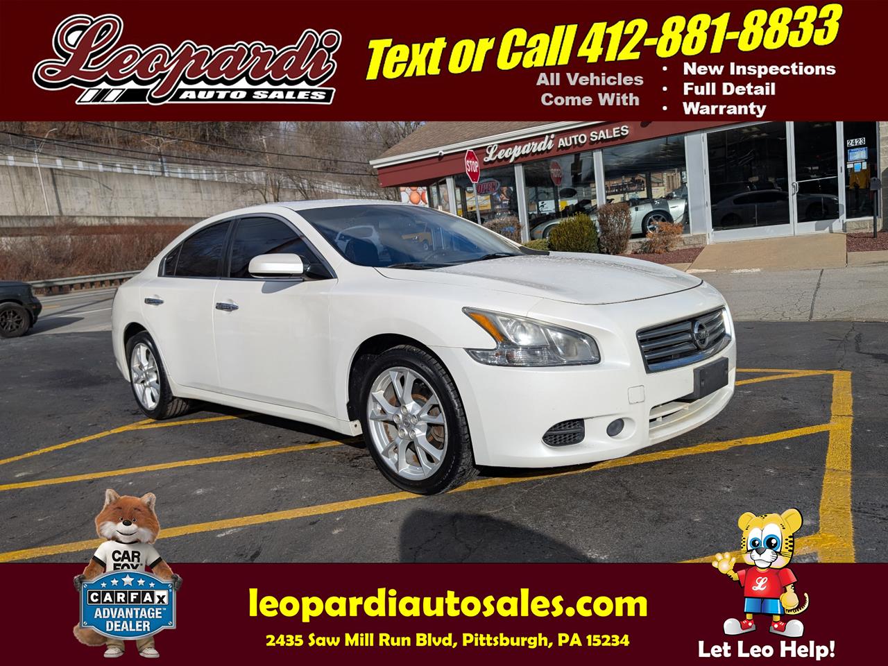 2012 Nissan Maxima 4dr Sdn V6 CVT 3.5 S