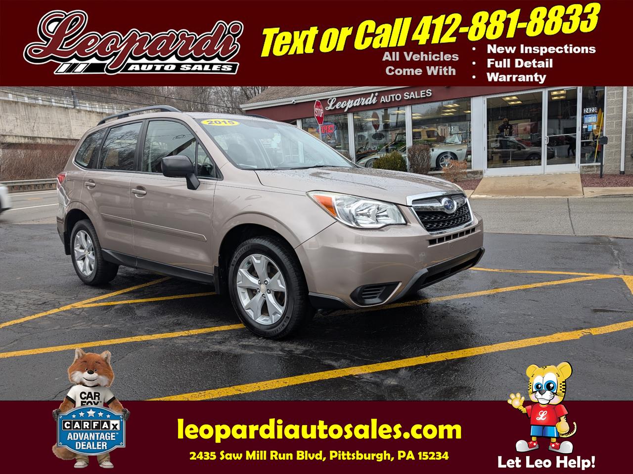 2015 Subaru Forester 4dr CVT 2.5i PZEV