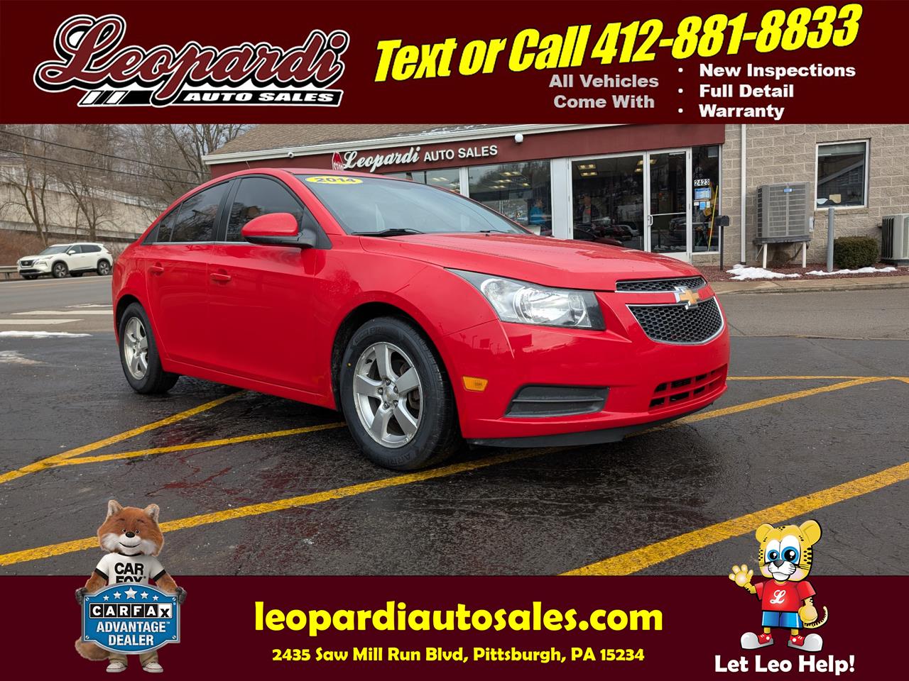 2014 Chevrolet Cruze 4dr Sdn Man 1LT