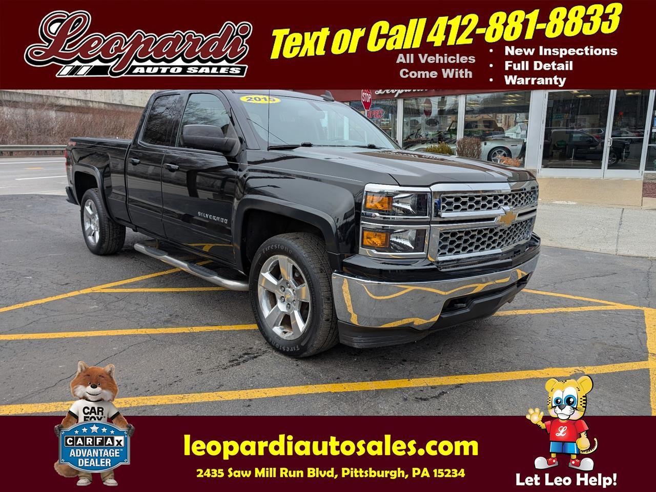 Chevrolet Silverado 1500 4WD Double Cab 143.5" LT w/1LT 2015