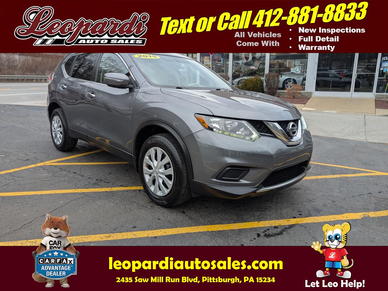 Nissan Rogue AWD 4dr S 2015