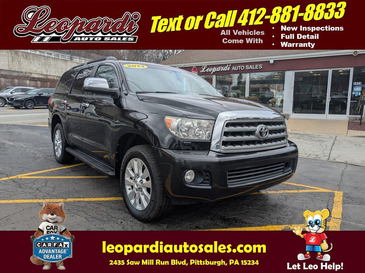 2013 Toyota Sequoia 4WD 5.7L Platinum (Natl)
