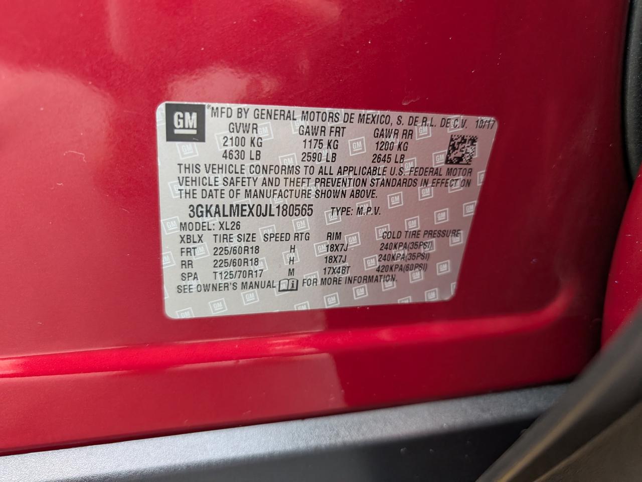 GMC Terrain FWD 4dr SLE 2018