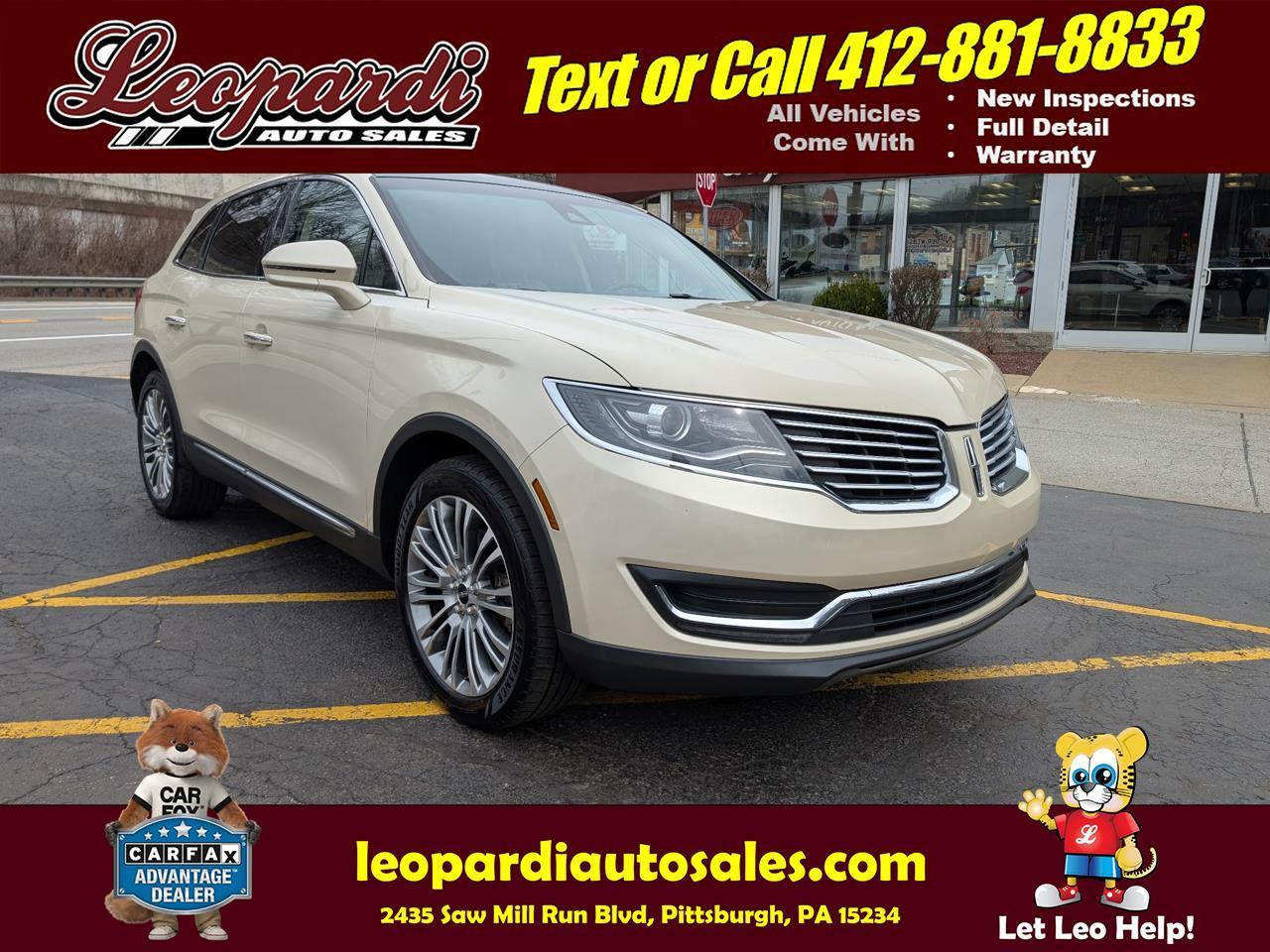2016 Lincoln MKX AWD 4dr Reserve