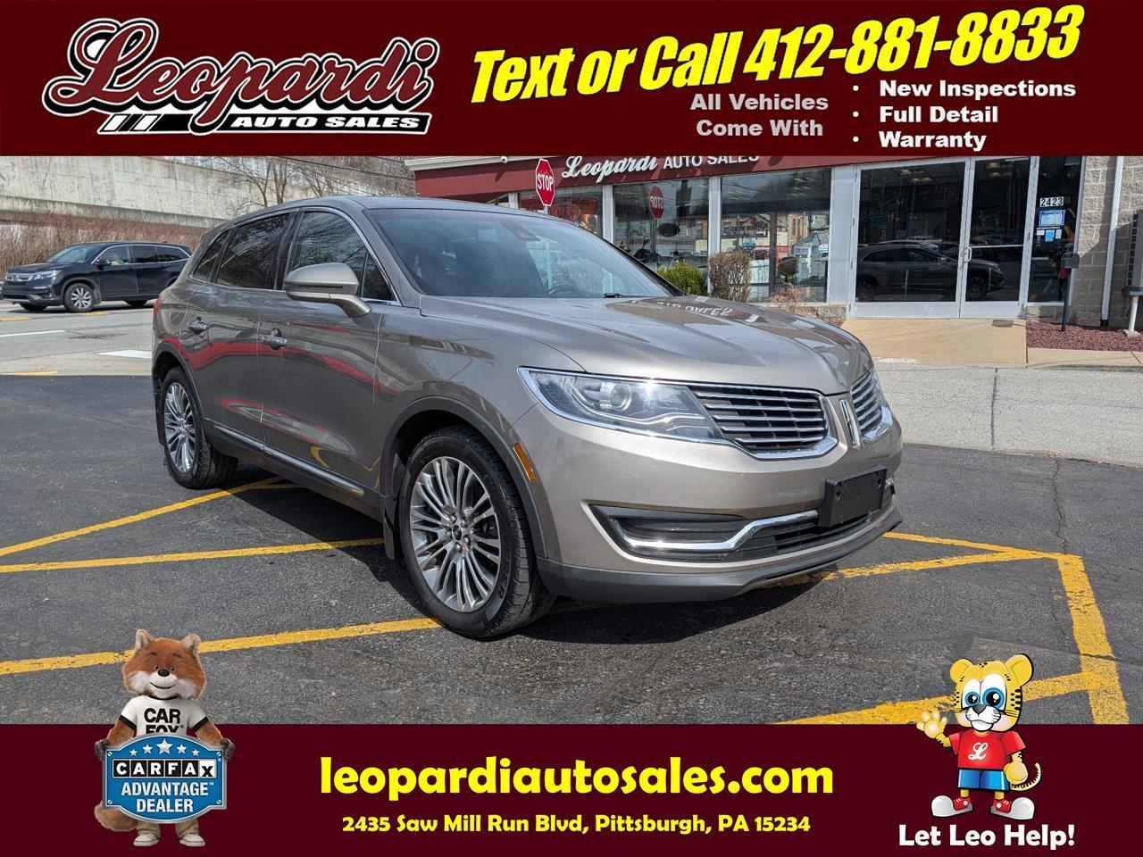 2016 Lincoln MKX AWD 4dr Reserve