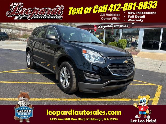 Black 2017 Chevrolet Equinox LS FWD SUV / Crossover Front-Wheel Drive Automatic
