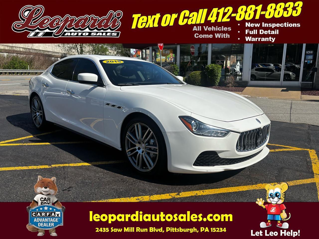 2015 Maserati Ghibli 4dr Sdn S Q4