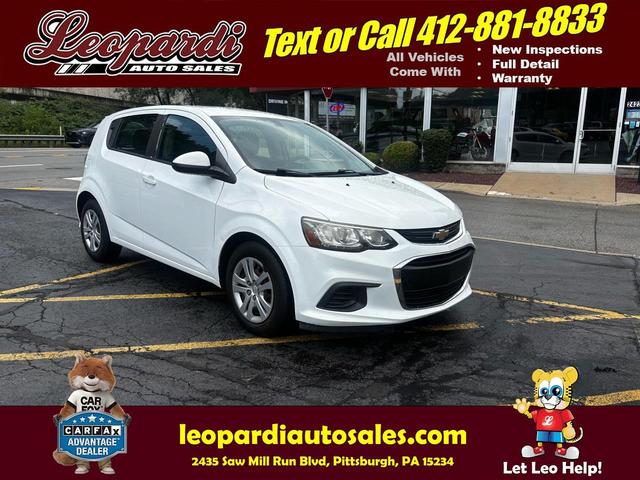 White 2017 Chevrolet Sonic Hatchback Front-Wheel Drive Automatic