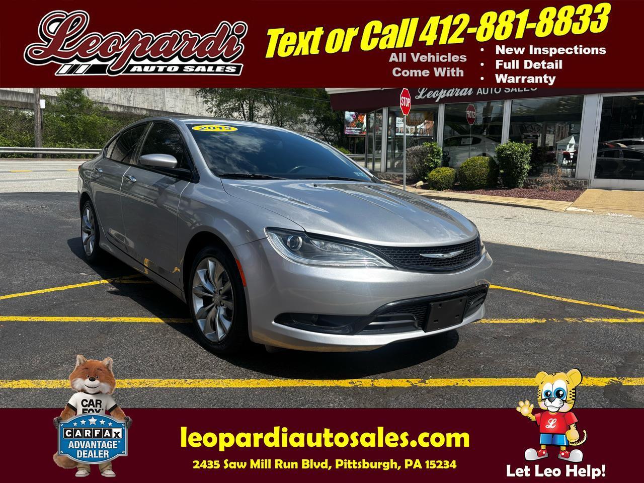 2015 Chrysler 200 4dr Sdn S AWD