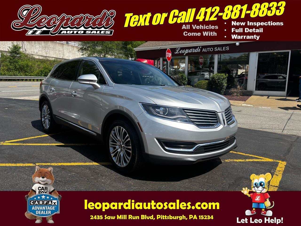 2018 Lincoln MKX Reserve AWD
