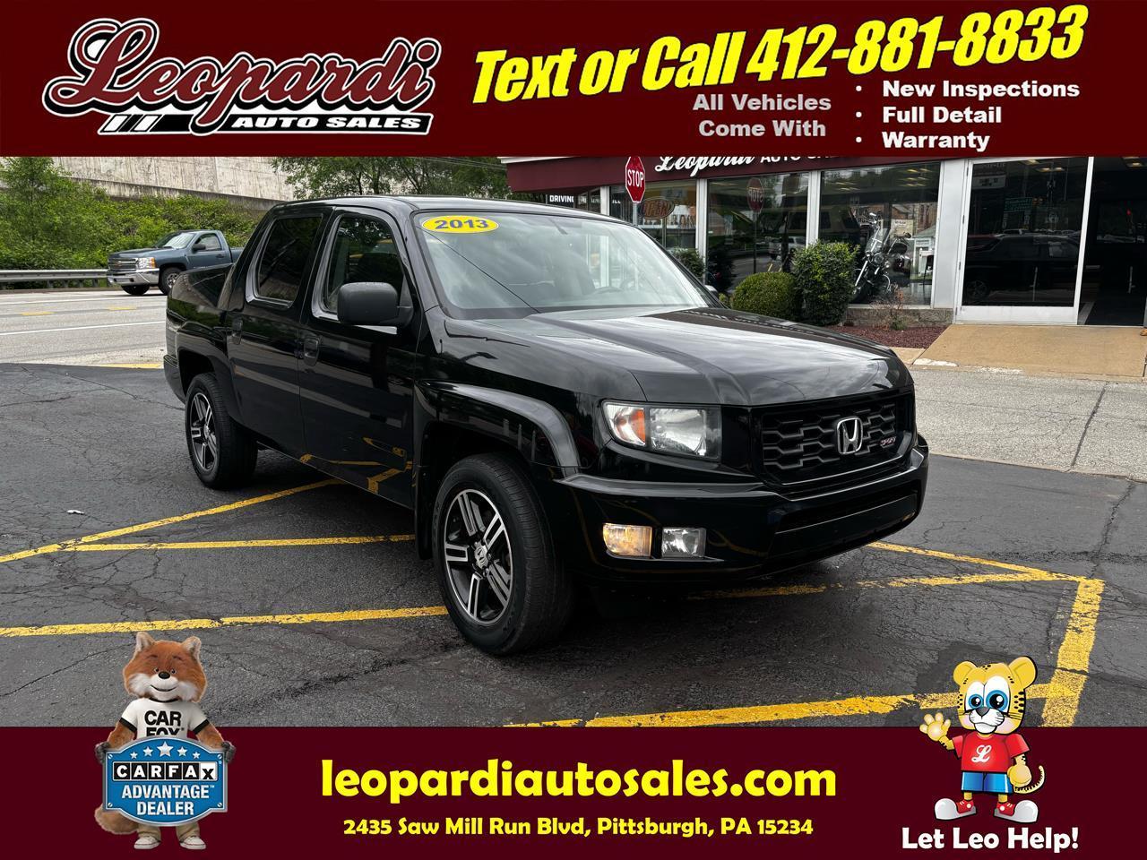2013 Honda Ridgeline 4WD Crew Cab Sport