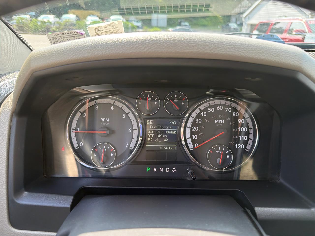 RAM 1500 4WD Quad Cab 140.5" Big Horn 2012