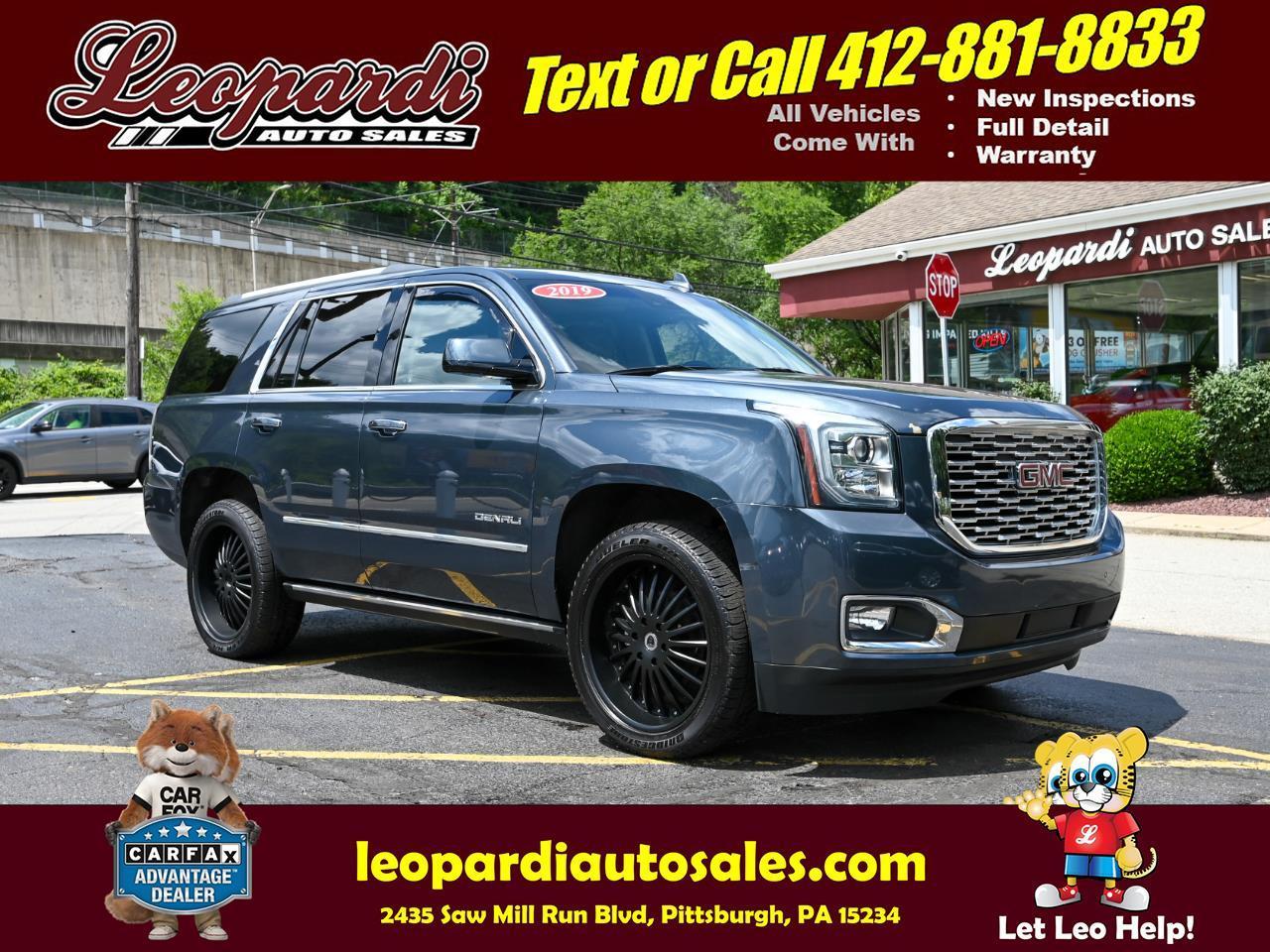 Dark Blue 2019 GMC Yukon SUV / Crossover Four-Wheel Drive Automatic