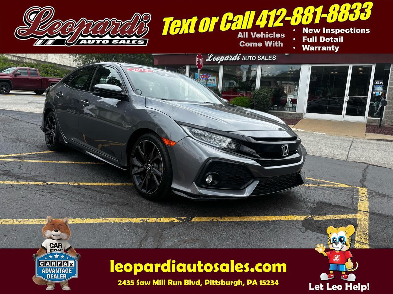 2018 Honda Civic Hatchback Sport Touring CVT