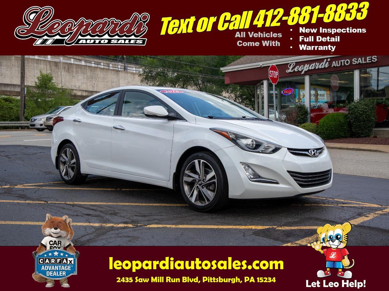 2016 Hyundai Elantra 4dr Sdn Auto Limited (Alabama Plant)