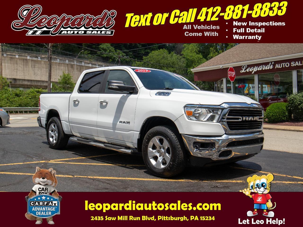 2019 RAM 1500 Big Horn/Lone Star 4x4 Crew Cab 5'7" Box