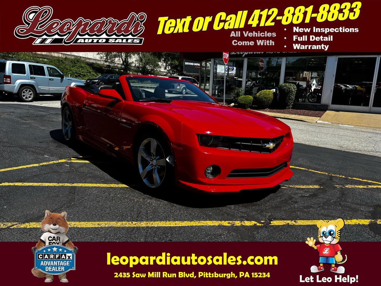 2012 Chevrolet Camaro 2dr Conv 2LT