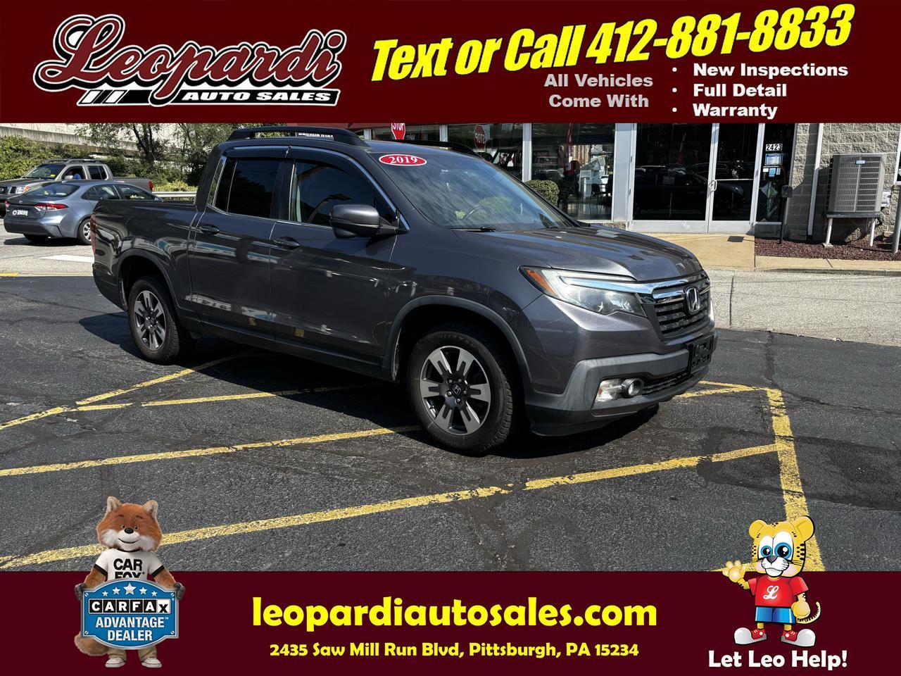 2019 Honda Ridgeline RTL-T AWD