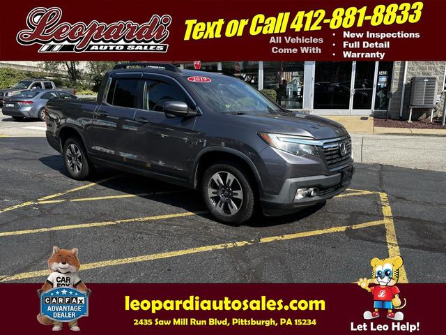 Gray 2019 Honda Ridgeline Pickup Truck All-Wheel Drive Automatic