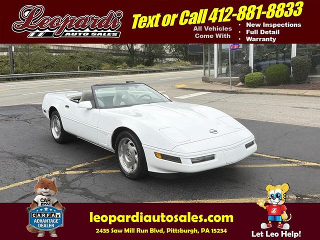 White 1996 Chevrolet Corvette Convertible Rear-Wheel Drive Automatic