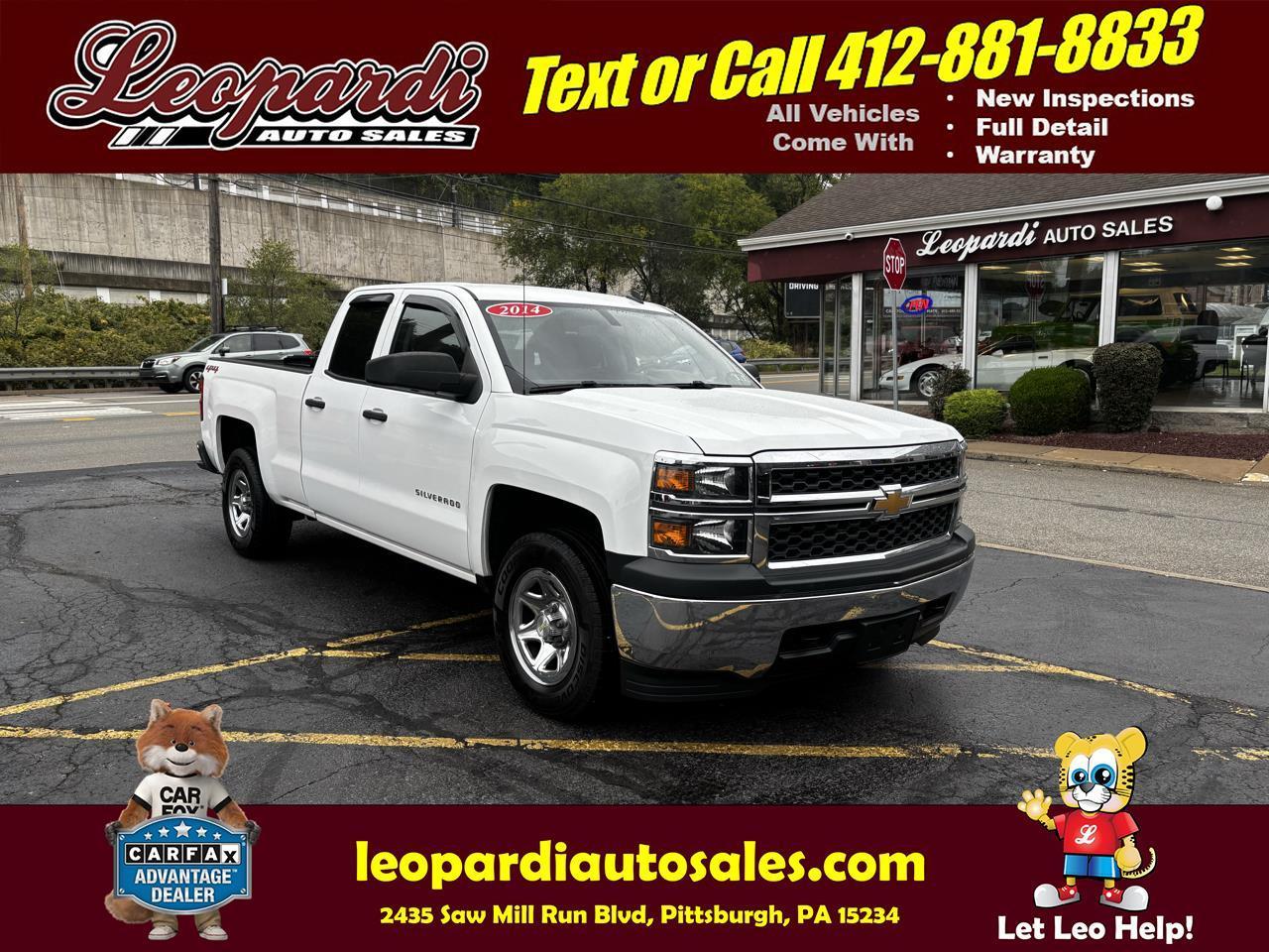 2014 Chevrolet Silverado 1500 4WD Double Cab 143.5" Work Truck w/2WT