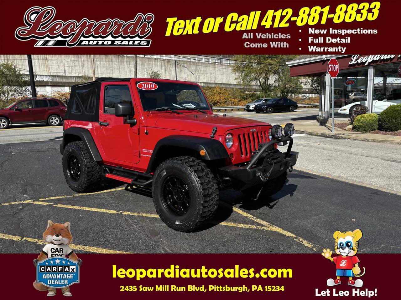 2010 Jeep Wrangler 4WD 2dr Sport