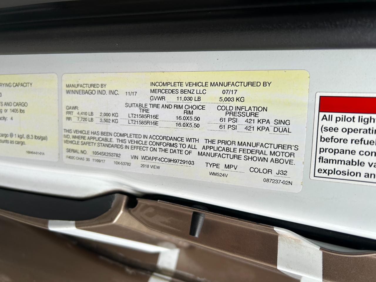 Winnebago View  2018