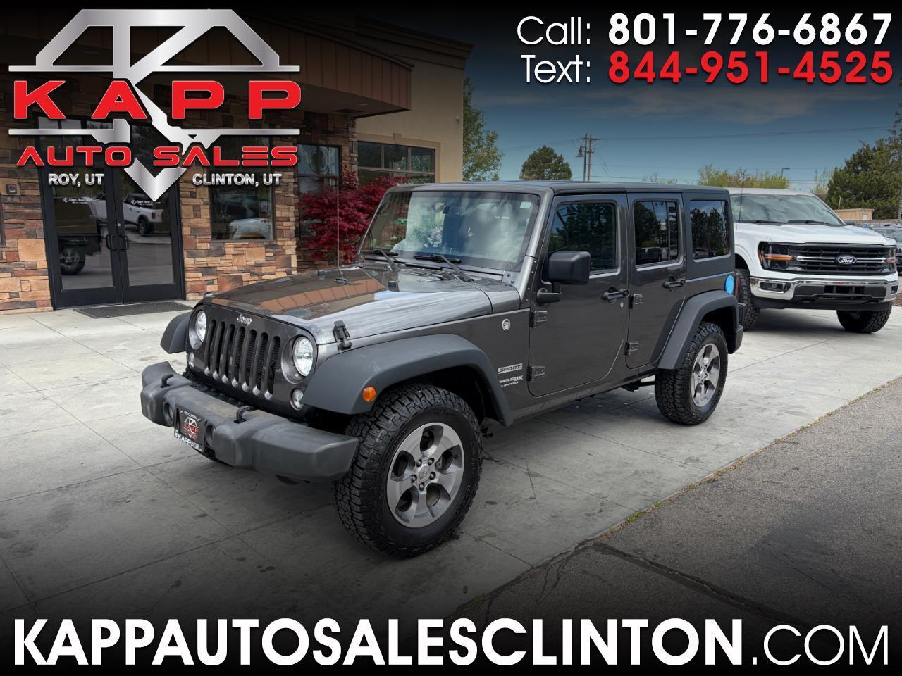 Jeep Wrangler JK Unlimited Sport S 4x4 2018