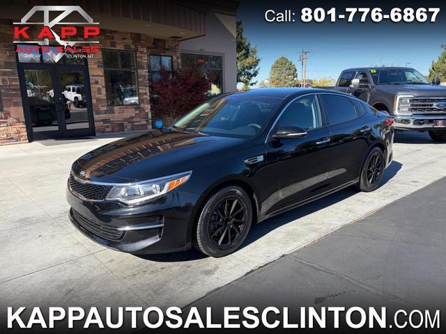 Black 2017 Kia Optima Sedan Front-Wheel Drive Automatic
