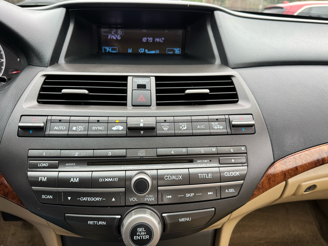 Honda Accord Sdn 4dr V6 Auto EX-L 2012