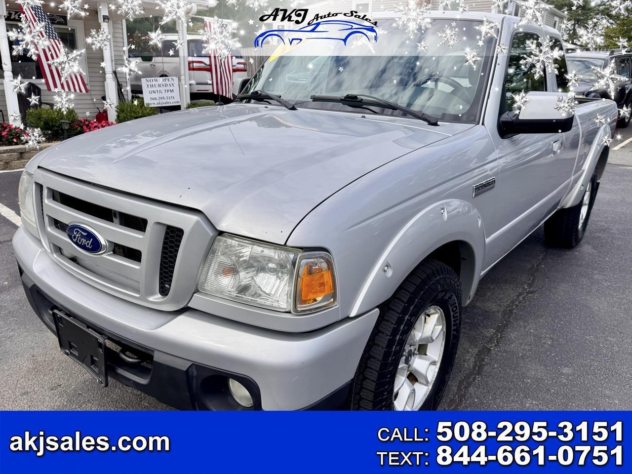 Silver 2011 Ford Ranger Pickup Truck Four-Wheel Drive 5-Speed Manual