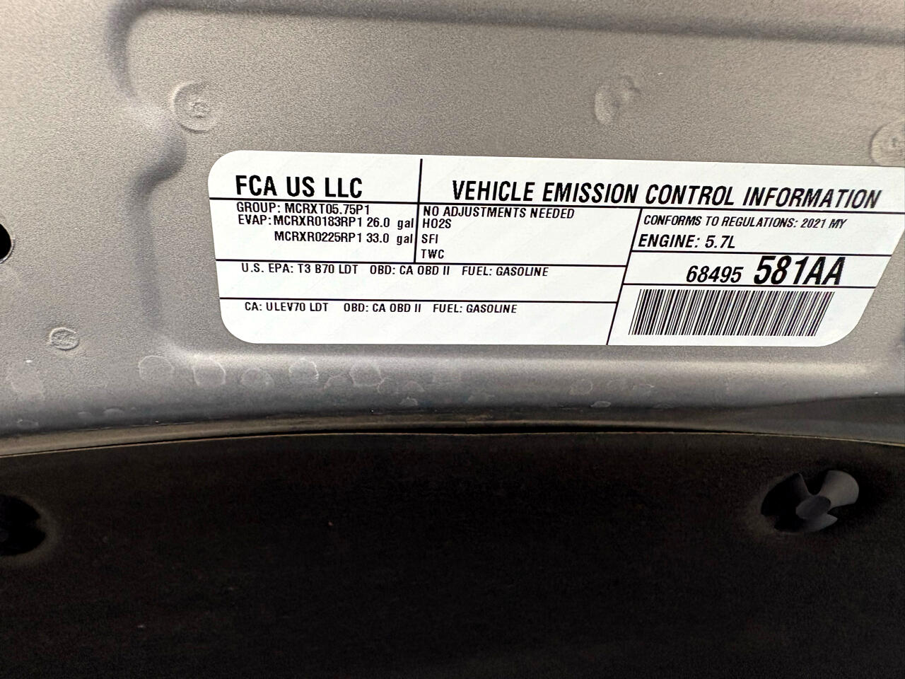 RAM 1500 Big Horn 4x4 Crew Cab 5'7" Box 2021