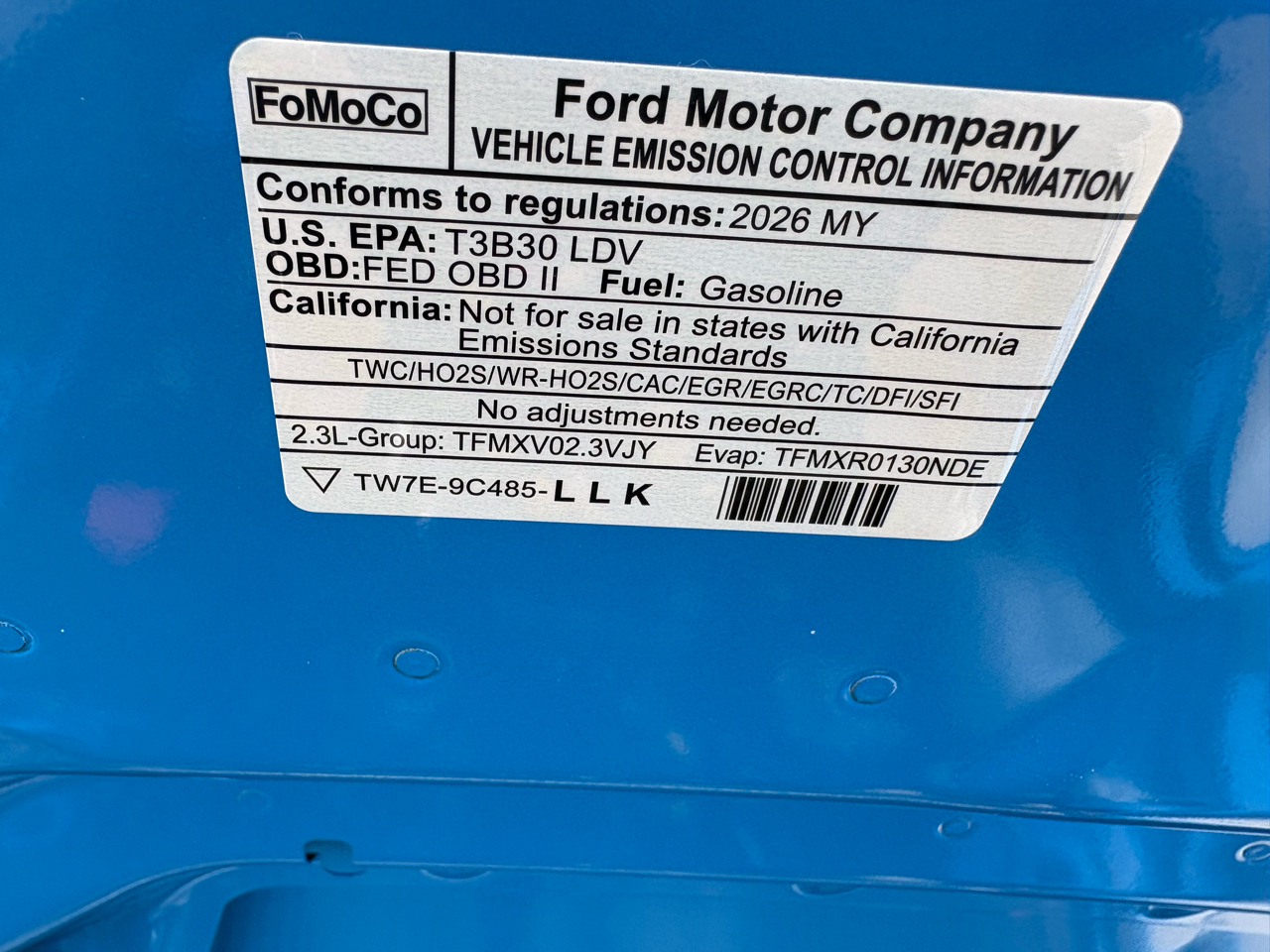 Ford Mustang EcoBoost Fastback 2026