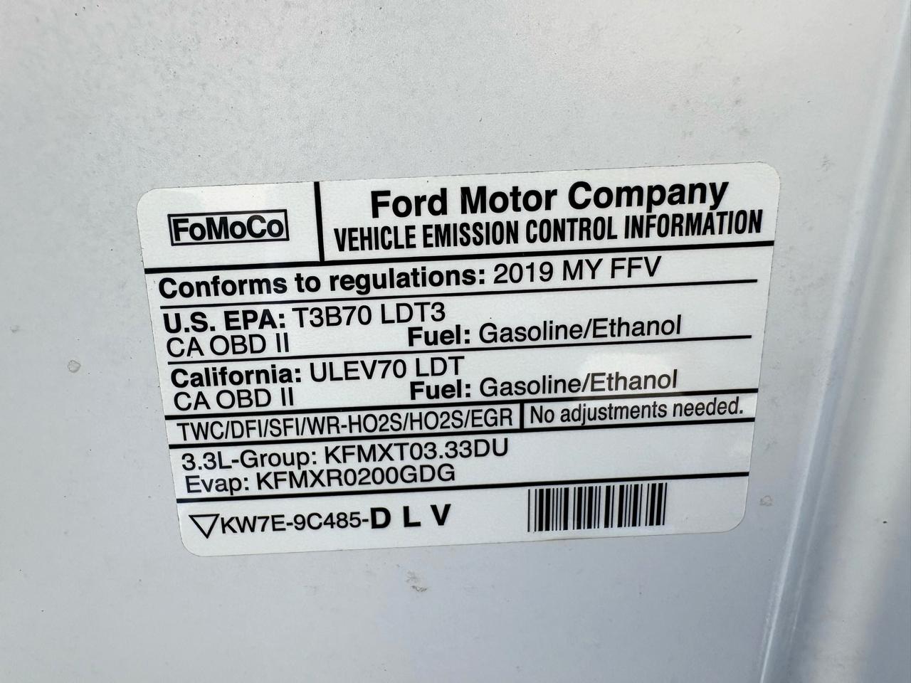 Ford F-150 4WD Reg Cab 126" XL 2019