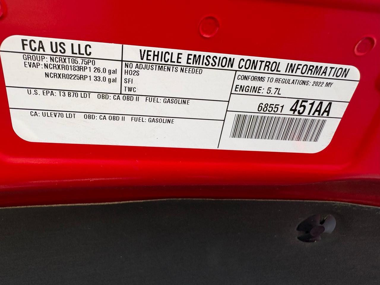 RAM 1500 4WD Crew Cab 140.5" Rebel 2022