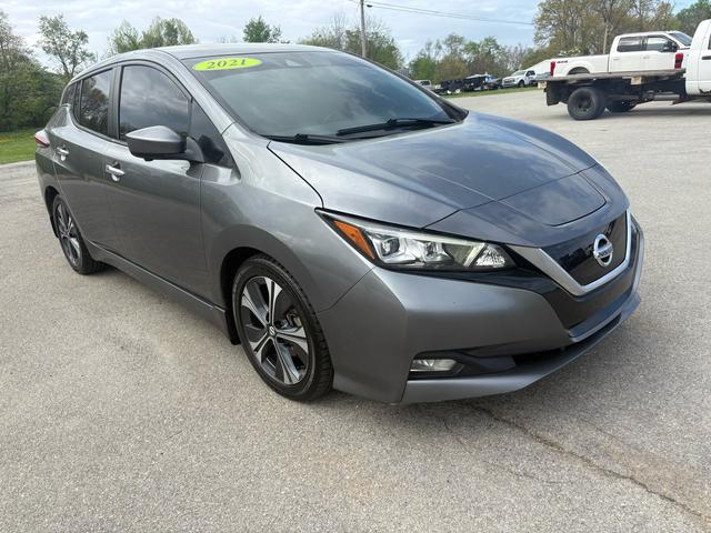 Black (Charcoal) 2021 Nissan LEAF SV FWD Hatchback Front-Wheel Drive Automatic