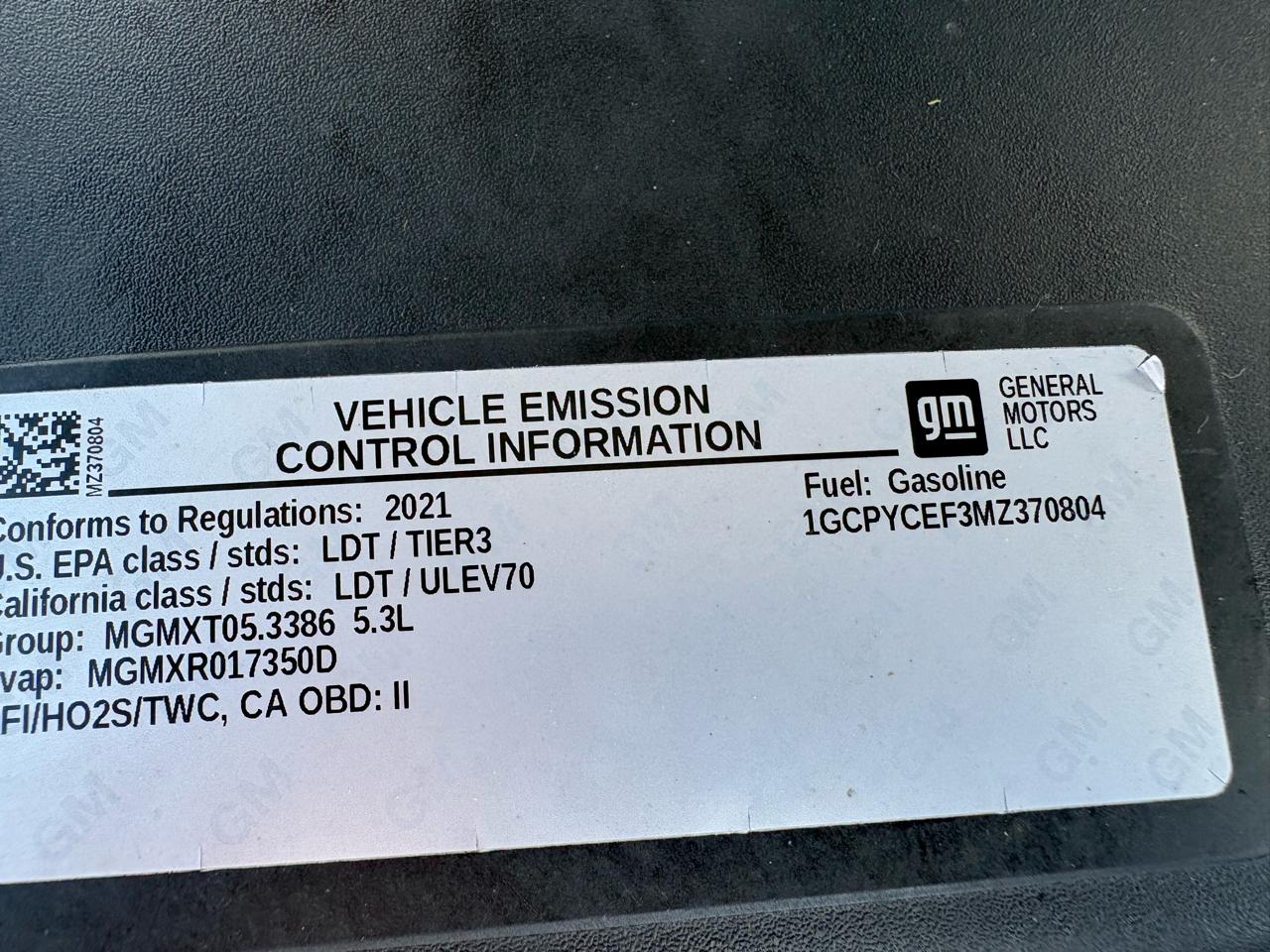 Chevrolet Silverado 1500 4WD Crew Cab 147" Custom Trail Boss 2021