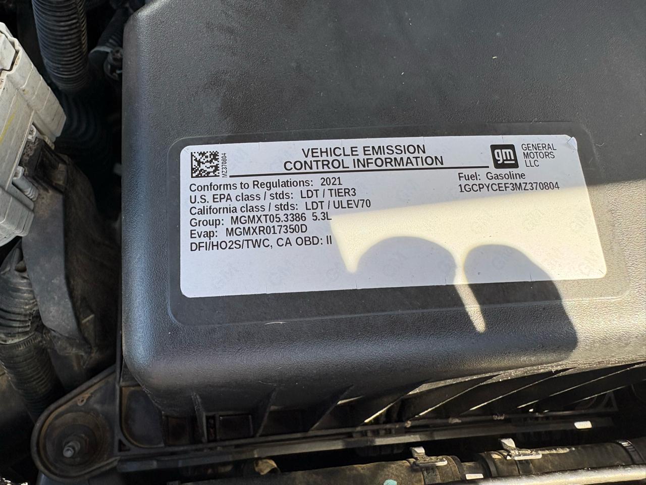 Chevrolet Silverado 1500 4WD Crew Cab 147" Custom Trail Boss 2021