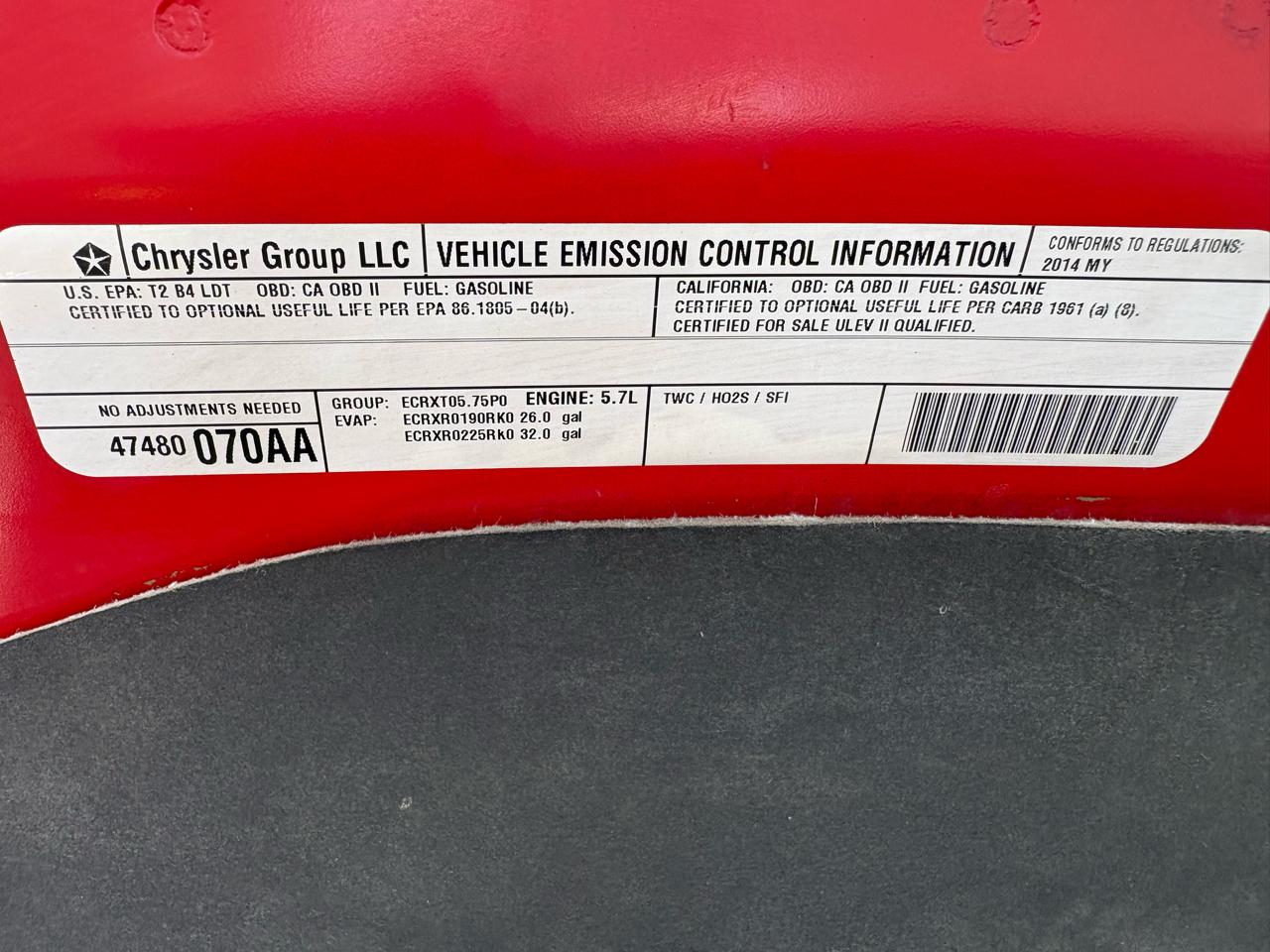 RAM 1500 4WD Crew Cab 140.5" Tradesman 2014