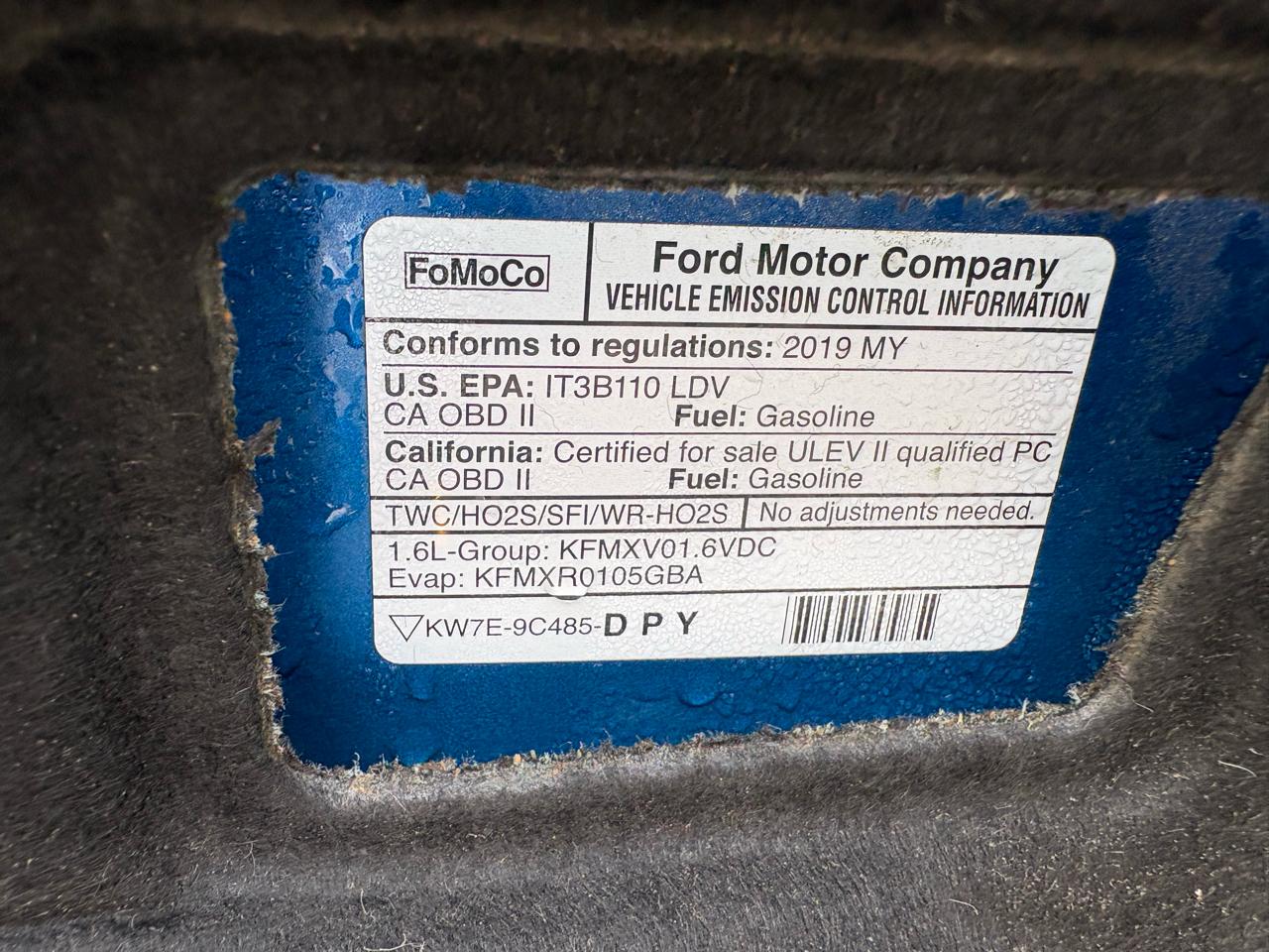 Ford Fiesta SE Sedan 2019