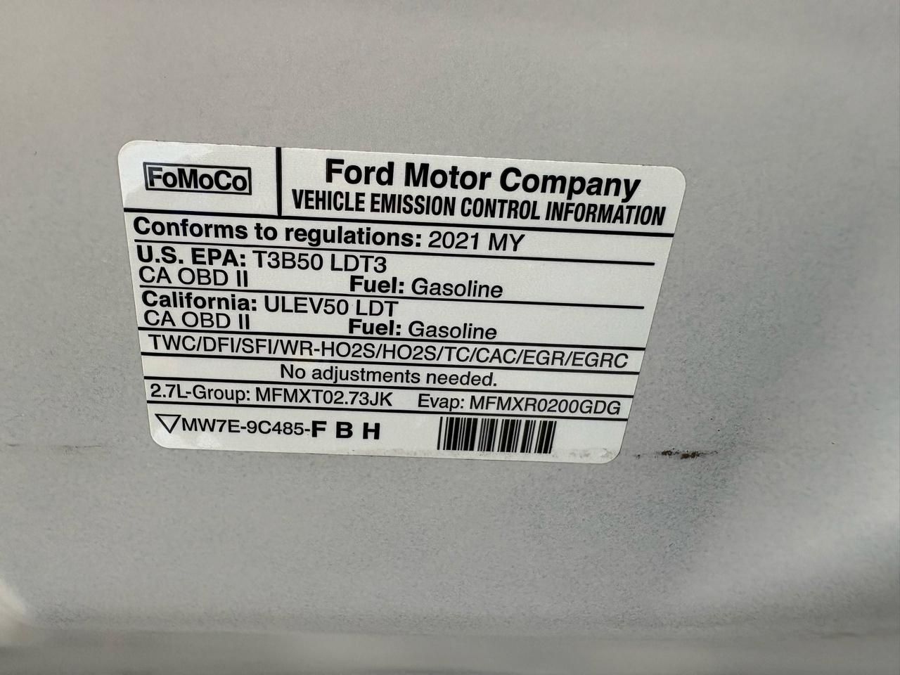 Ford F-150 4WD SuperCrew 145" STX 2021