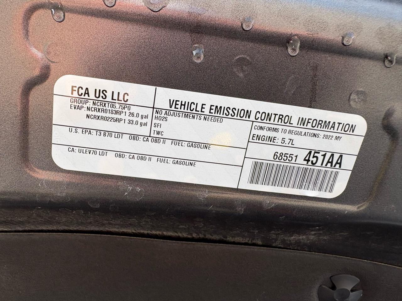 RAM 1500 Big Horn 4x4 Quad Cab 6'4" Box 2022