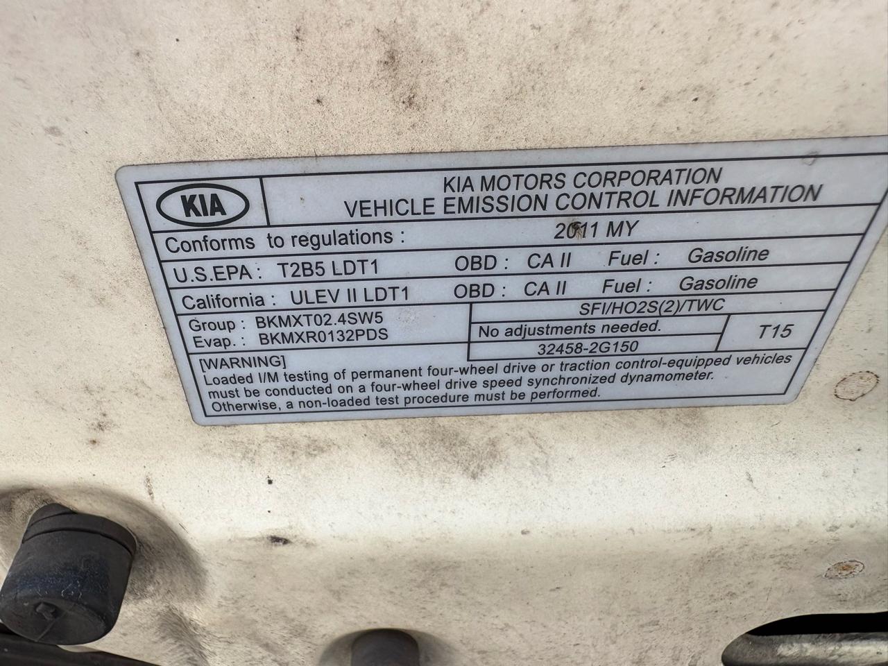 Kia Sportage AWD 4dr LX 2011